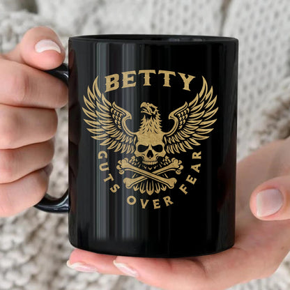 Guts Over Fear Eagle And Skull Mug BETTY 13K1 MG28