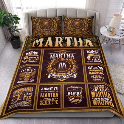 MARTHA Limited Edition Personalized Bedding Set 13K1-BS3