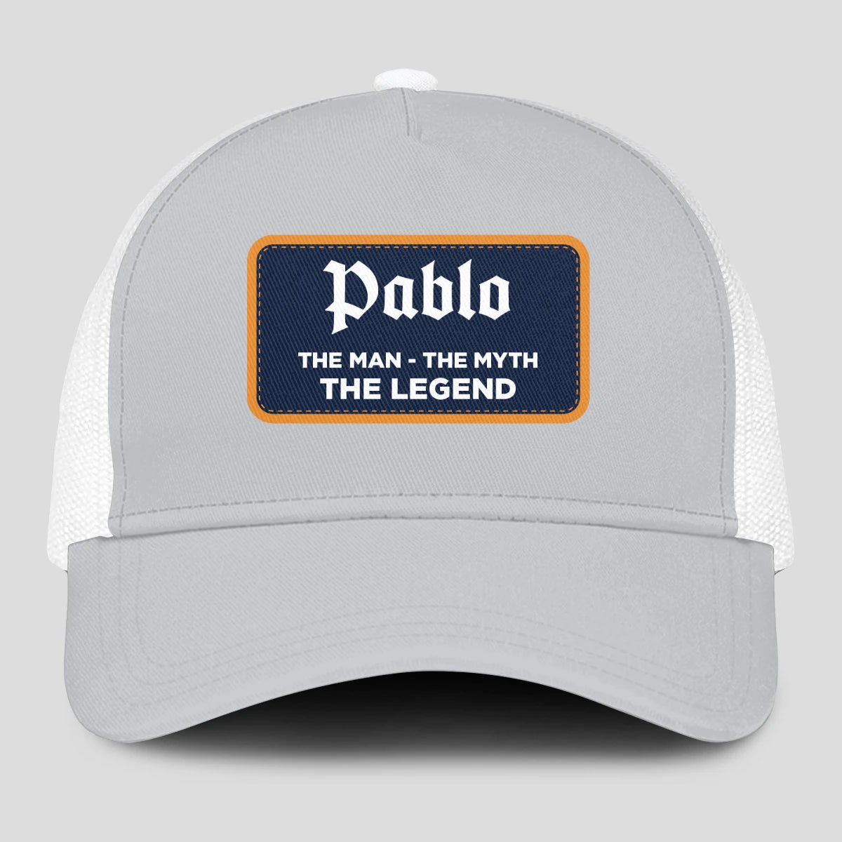 The Man The Myth The Legend Gray Mesh Cap PABLO 13K1 C204PF