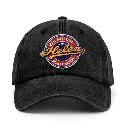 Built Different Born Legendary Logo Washed Cap HELEN 13K1 C65PF