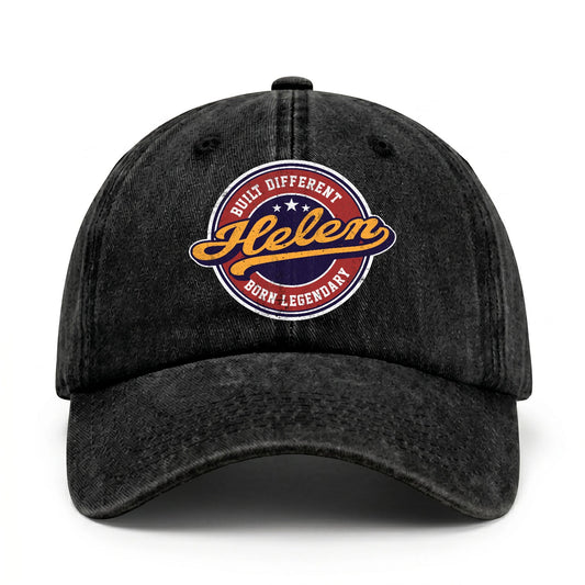 Built Different Born Legendary Logo Washed Cap HELEN 13K1 C65PF