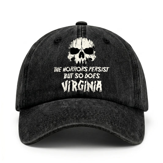 The Horrors Persist But So Does Your Name Cool Skull Washed Cap VIRGINIA 13K1 C134PF