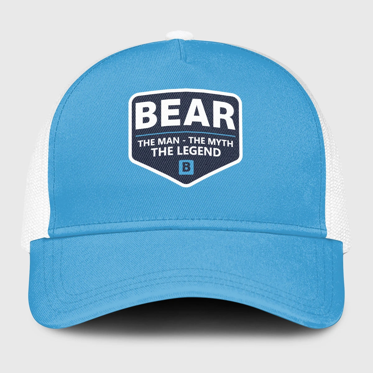 The Man The Myth The Legend Light Blue Mesh Cap BEAR 13K1 C190PF