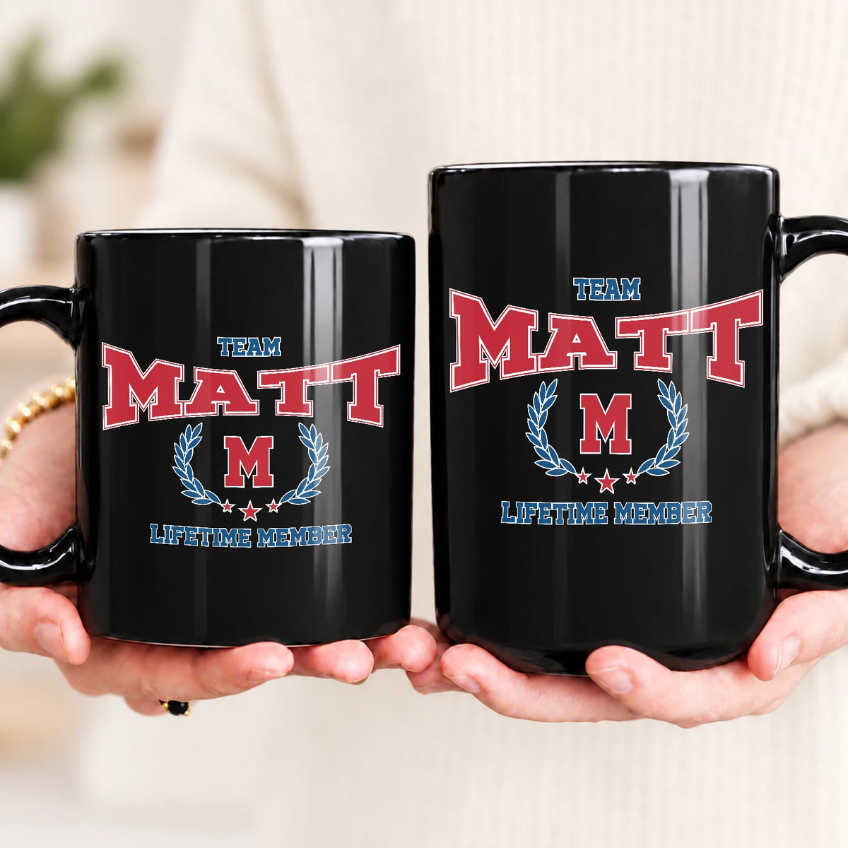 Team Your Name Lifetime Member Sporty Mug MATT 13K1 MG09
