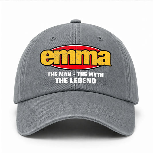 The Man The Myth The Legend Vintage Logo Washed Cap EMMA 13K1 C162PF