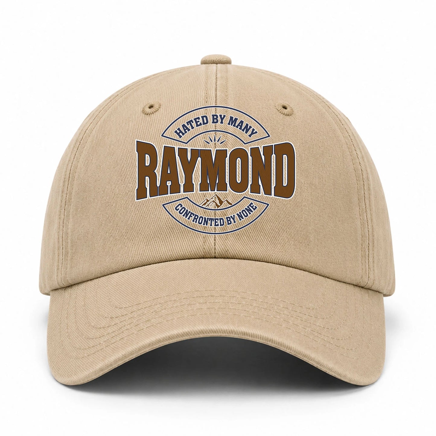 Hated By Many Confronted By None Washed Cap RAYMOND 13K1 C36PF