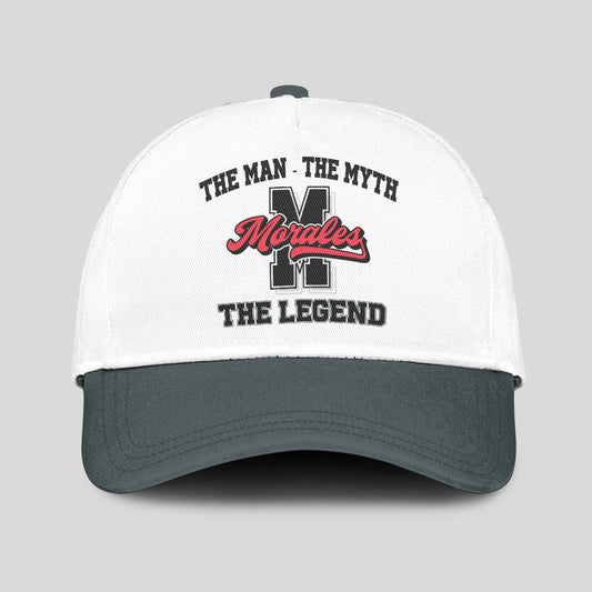 The Man The Myth The Legend Custom Initial Letter And Name Cap MORALES 13K1 C38PF
