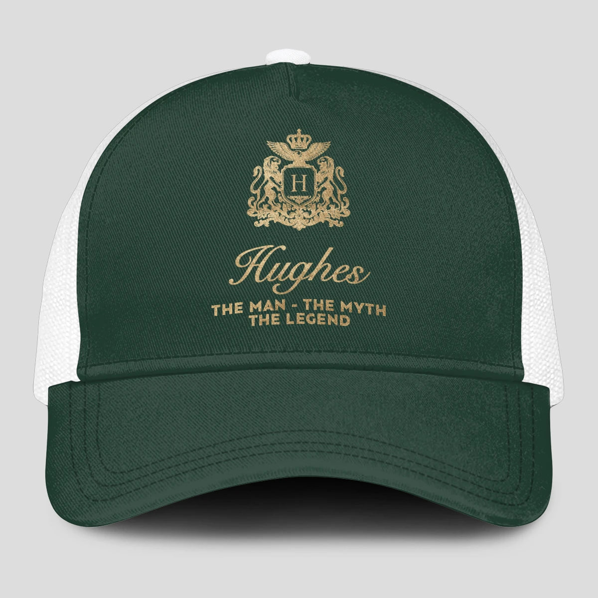 The Man The Myth The Legend Sage Green Mesh Cap HUGHES 13K1 C192PF
