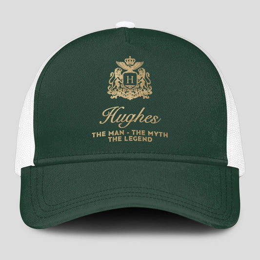 The Man The Myth The Legend Sage Green Mesh Cap HUGHES 13K1 C192PF