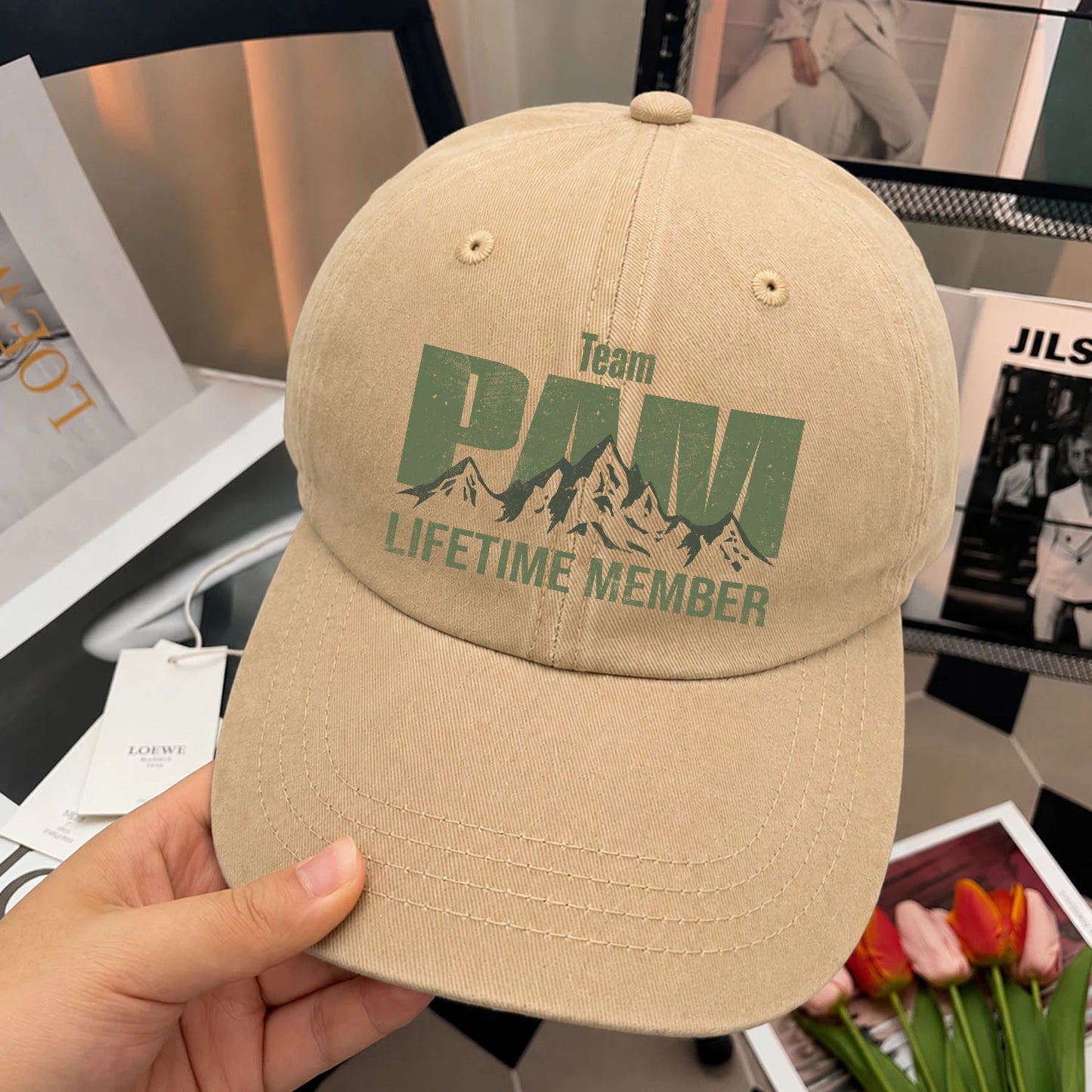 Team Your Name Lifetime Member Mountain Cap PAM 13K1 C58PF