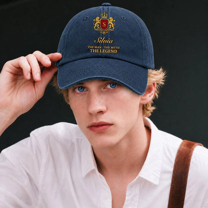The Man The Myth The Legend Royal Blue Cap SILVIA 13K1 C49PF