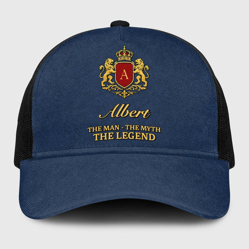 The Man The Myth The Legend Royal Blue Mesh Cap ALBERT 13K1 C187PF