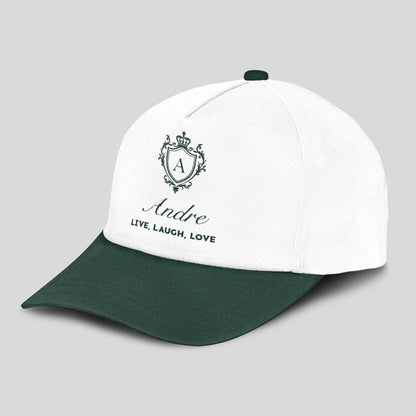 Live Laugh Love Elegant Blue And White Cap ANDRE 13K1 C90PF