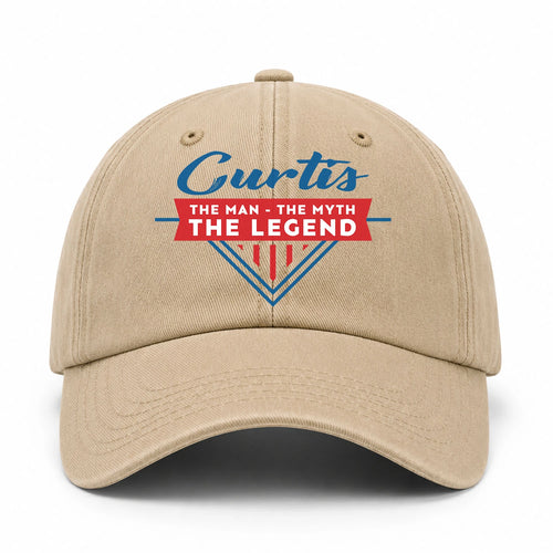 The Man The Myth The Legend Logo Washed Cap CURTIS 13K1 C37PF