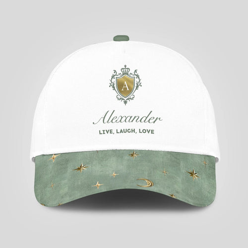 Live Laugh Love Stars And Moon Green Cap ALEXANDER 13K1 C124PF