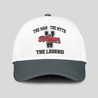 The Man The Myth The Legend Custom Initial Letter And Name Cap WARREN 13K1 C38PF
