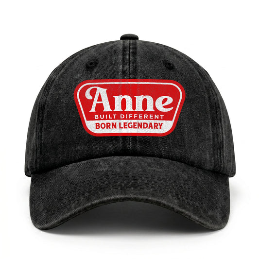 Built Different Born Legendary Red Logo Washed Cap ANNE 13K1 C63PF