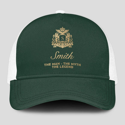 The Man The Myth The Legend Sage Green Mesh Cap SMITH 13K1 C192PF