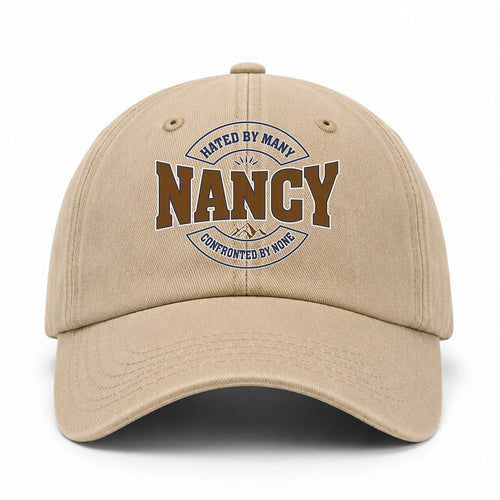 Hated By Many Confronted By None Washed Cap NANCY 13K1 C36PF