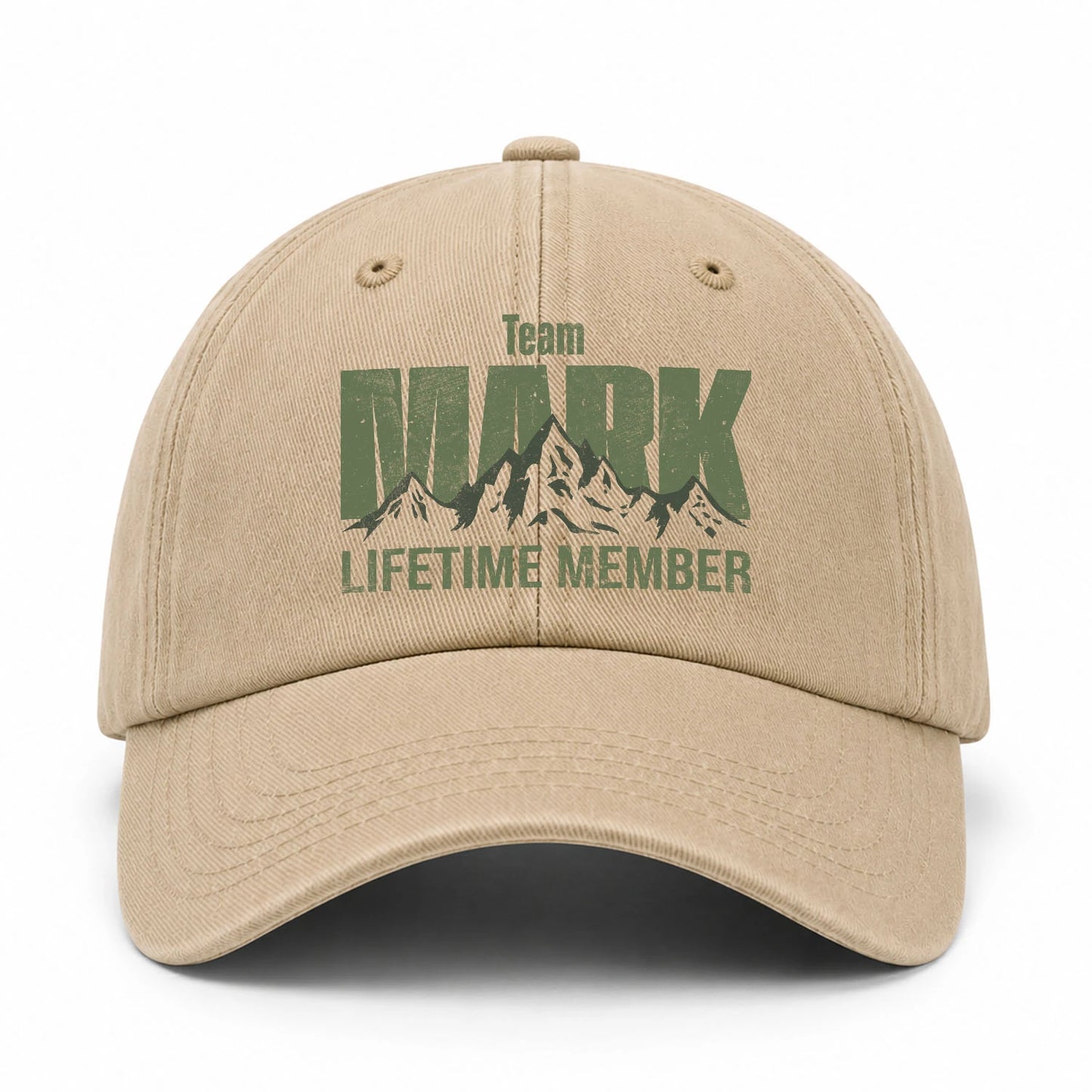Team Your Name Lifetime Member Mountain Cap MARK 13K1 C58PF