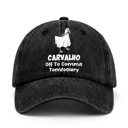 Off To Commit Tomfoolery Funny Goose Washed Cap CARVALHO 13K1 C131PF