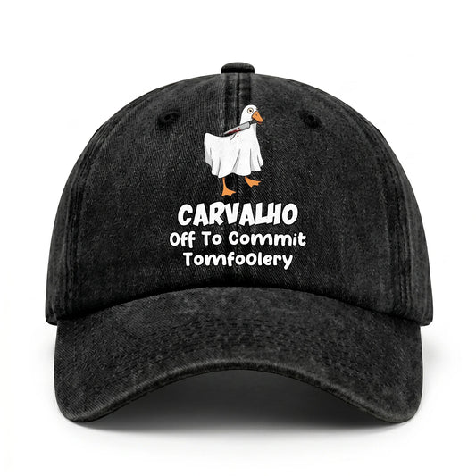Off To Commit Tomfoolery Funny Goose Washed Cap CARVALHO 13K1 C131PF