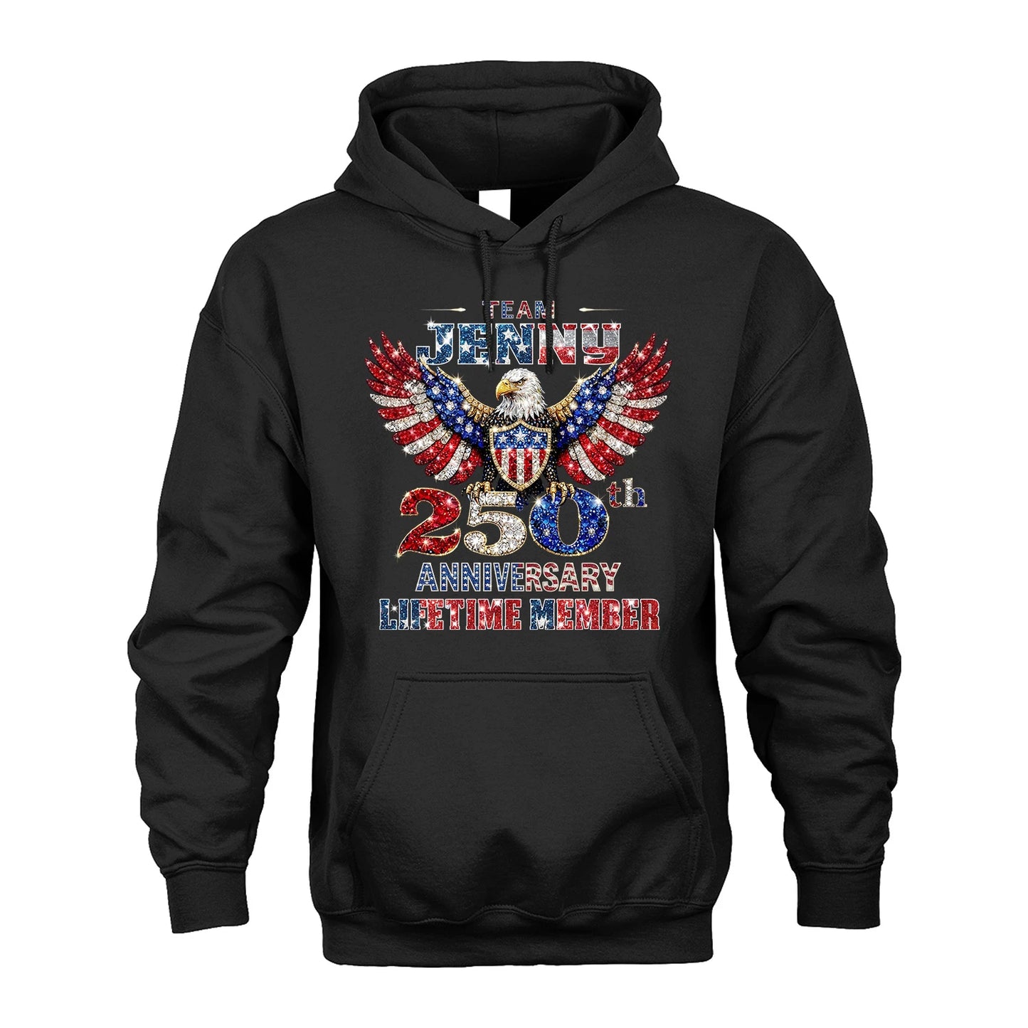 JENNY 13K1-523 Personalized "Team...Lifetime Member" America 250 Design