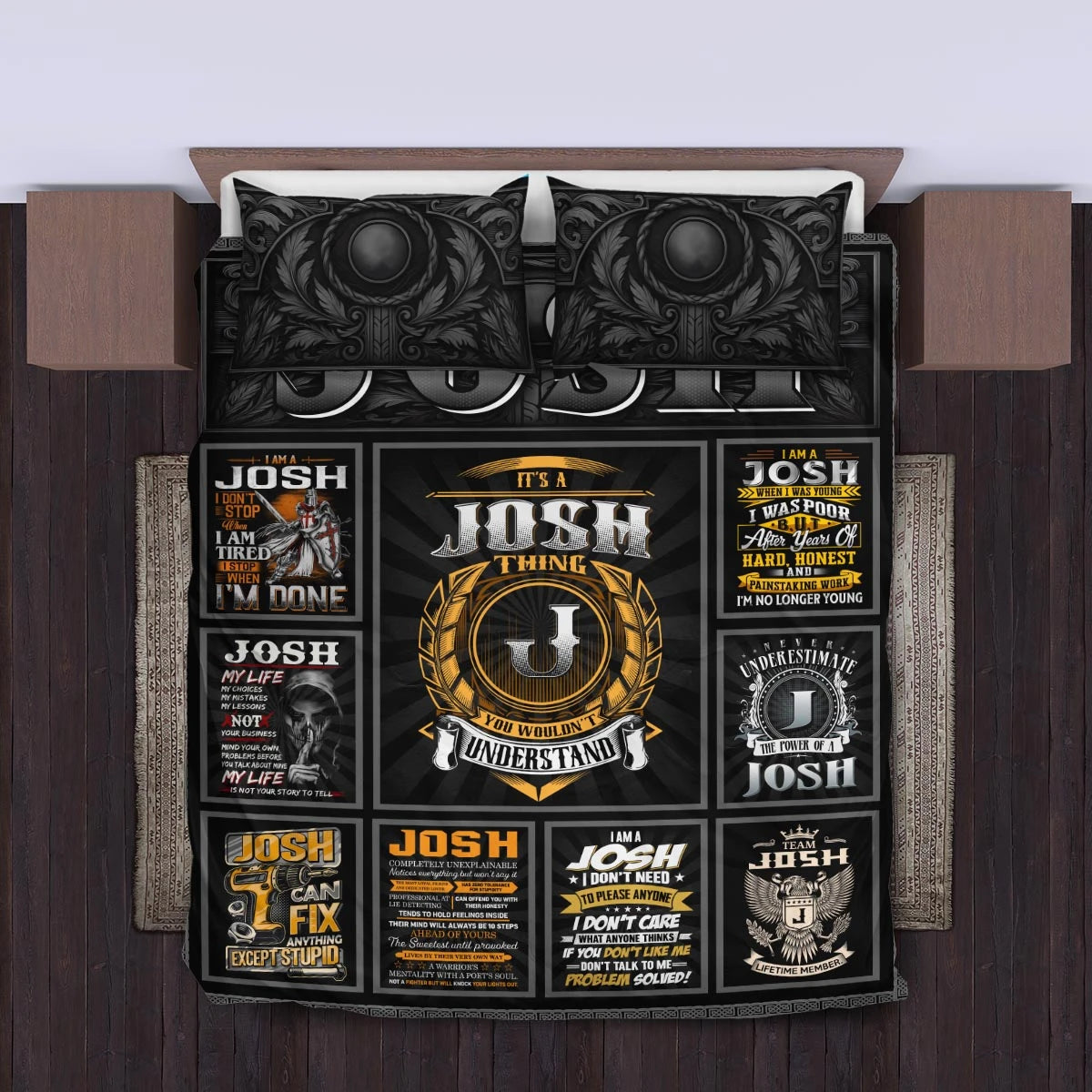 JOSH Limited Edition Personalized Bedding Set 13K1-BS2