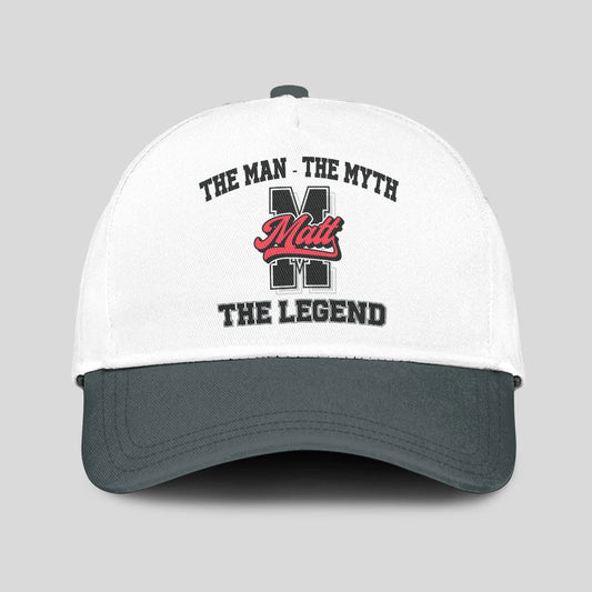 The Man The Myth The Legend Custom Initial Letter And Name Cap MATT 13K1 C38PF