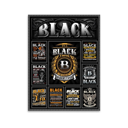 BLACK Personalized Sponge Floor Mat – Custom Printed Home Decor 13K1-AR2