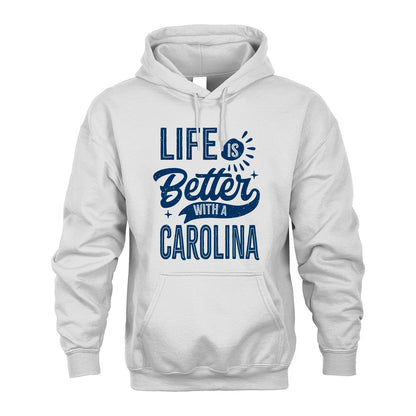 CAROLINA 13K1-116 Personalized Name Quote T-Shirt Life Is Better With Unisex Gift