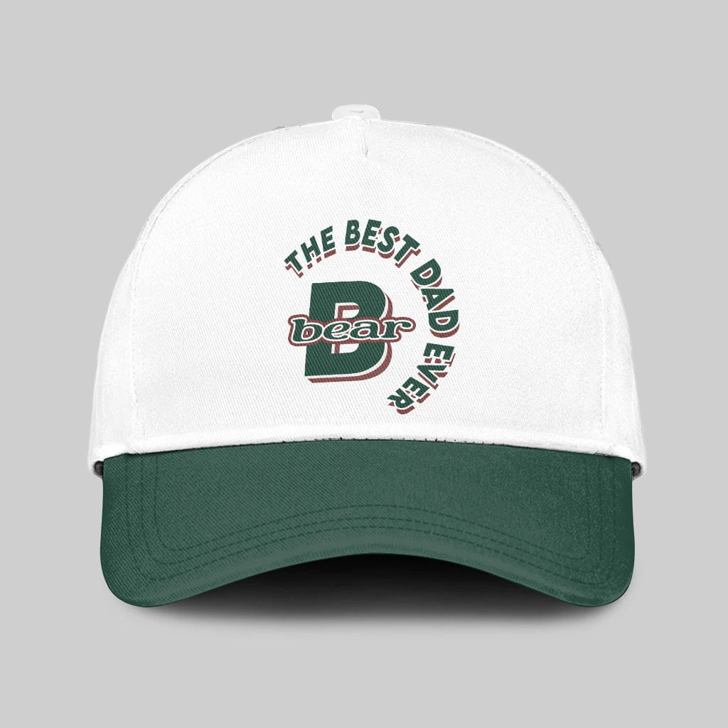 The Best Dad Ever Custom Name Cap BEAR 13K1 C35PF