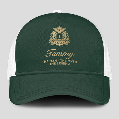 The Man The Myth The Legend Sage Green Mesh Cap TAMMY 13K1 C192PF