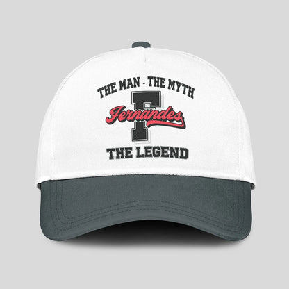 The Man The Myth The Legend Custom Initial Letter And Name Cap FERNANDES 13K1 C38PF