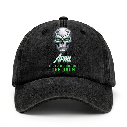 The Fear The Fate The Doom Skull Washed Cap APRIL 13K1 C99PF