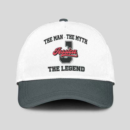 The Man The Myth The Legend Custom Initial Letter And Name Cap JESSICA 13K1 C38PF