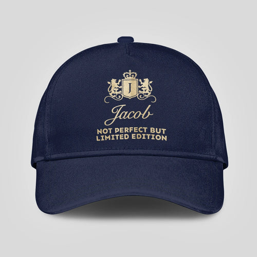 Not Perfect But Limited Edition Crest Logo Navy Cap JACOB 13K1 C160PF