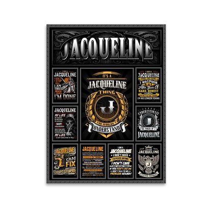 JACQUELINE Personalized Sponge Floor Mat – Custom Printed Home Decor 13K1-AR2