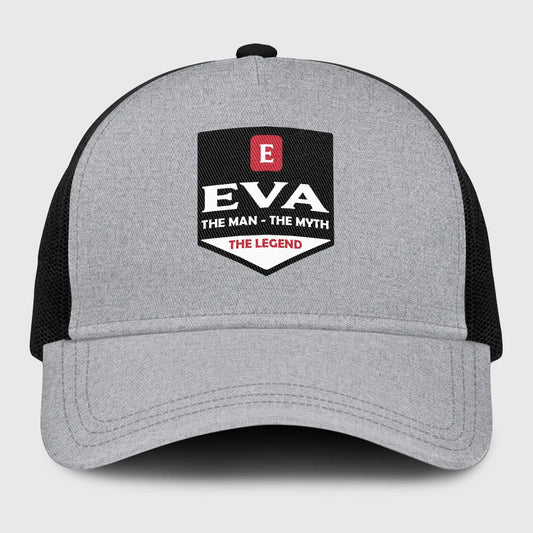 The Man The Myth The Legend Gray Mesh Cap EVA 13K1 C189PF