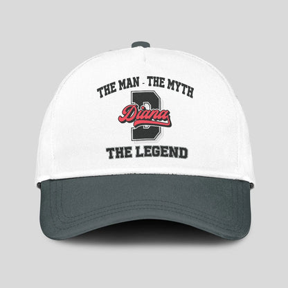 The Man The Myth The Legend Custom Initial Letter And Name Cap DIANA 13K1 C38PF