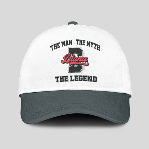 The Man The Myth The Legend Custom Initial Letter And Name Cap DIANA 13K1 C38PF