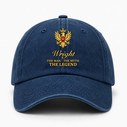 The Man The Myth The Legend King Eagle Washed Cap WRIGHT 13K1 C149PF
