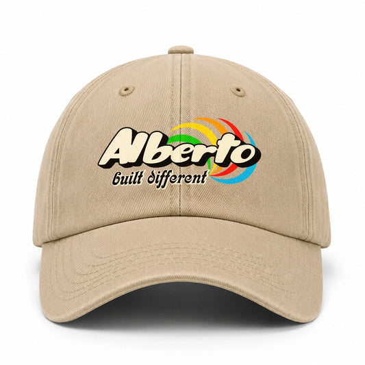 Your Name Built Different Retro Washed Cap ALBERTO 13K1 C55PF