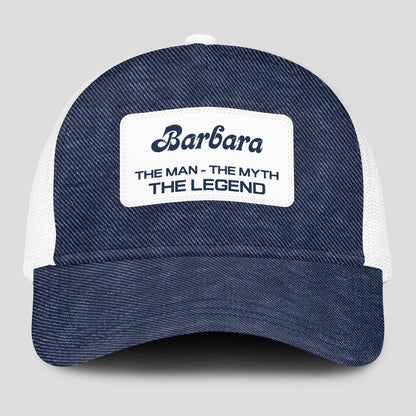 The Man The Myth The Legend Blue Denim Mesh Cap BARBARA 13K1 C194PF