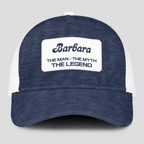 The Man The Myth The Legend Blue Denim Mesh Cap BARBARA 13K1 C194PF