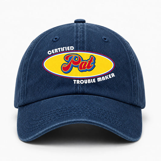 Certified Your Name Trouble Maker Washed Cap PAT 13K1 C73PF