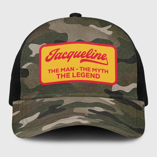 The Man The Myth The Legend Camo Vintage Mesh Cap JACQUELINE 13K1 C191PF
