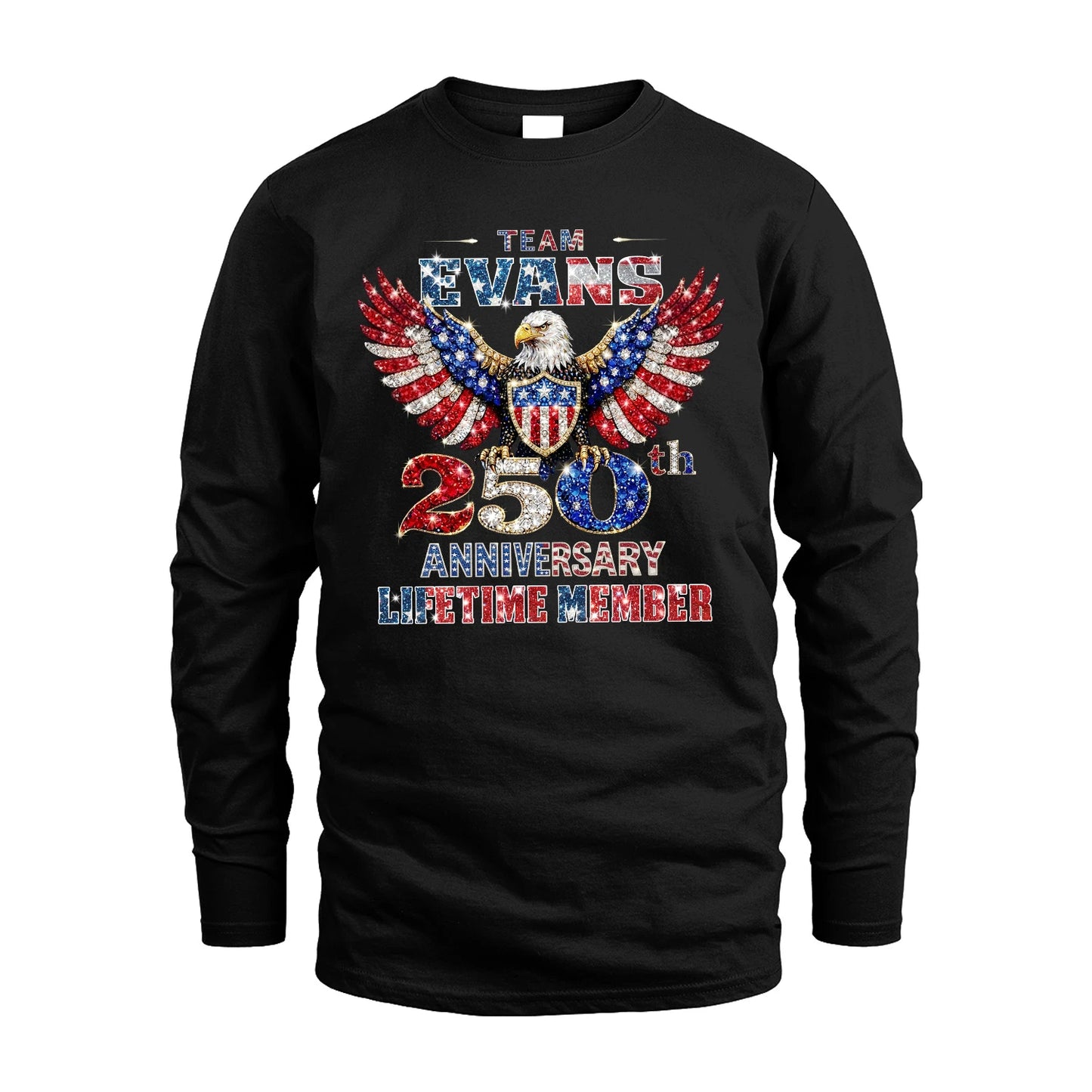 EVANS 13K1-523 Personalized "Team...Lifetime Member" America 250 Design