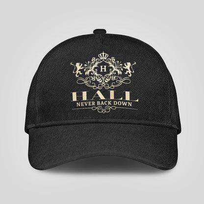 Never Back Down Royal Style Black Cap HALL 13K1 C179PF