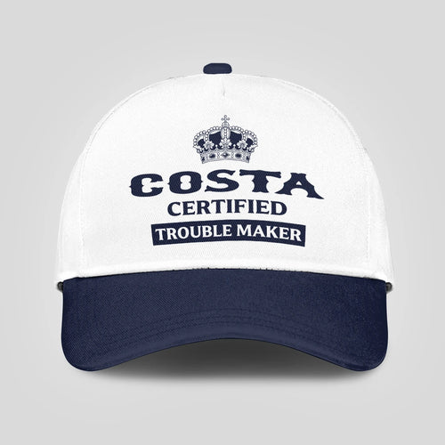 Certified Your Name Trouble Maker Washed Cap COSTA 13K1 C148PF